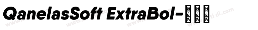 QanelasSoft ExtraBol字体转换